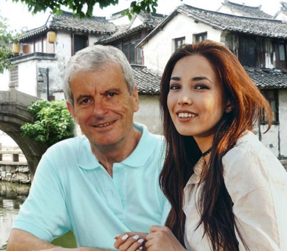 Robert Barclay Author and Asian woman in multicultural novel conversation