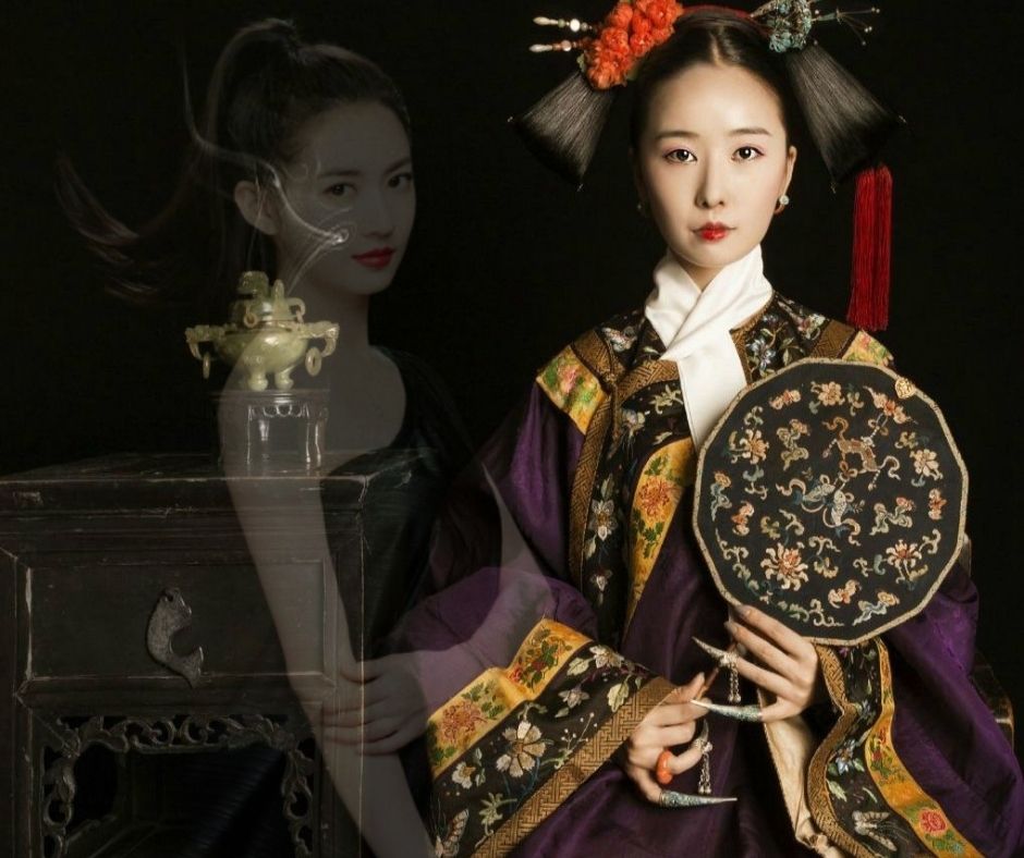 qing dynasty princess in traditional dress